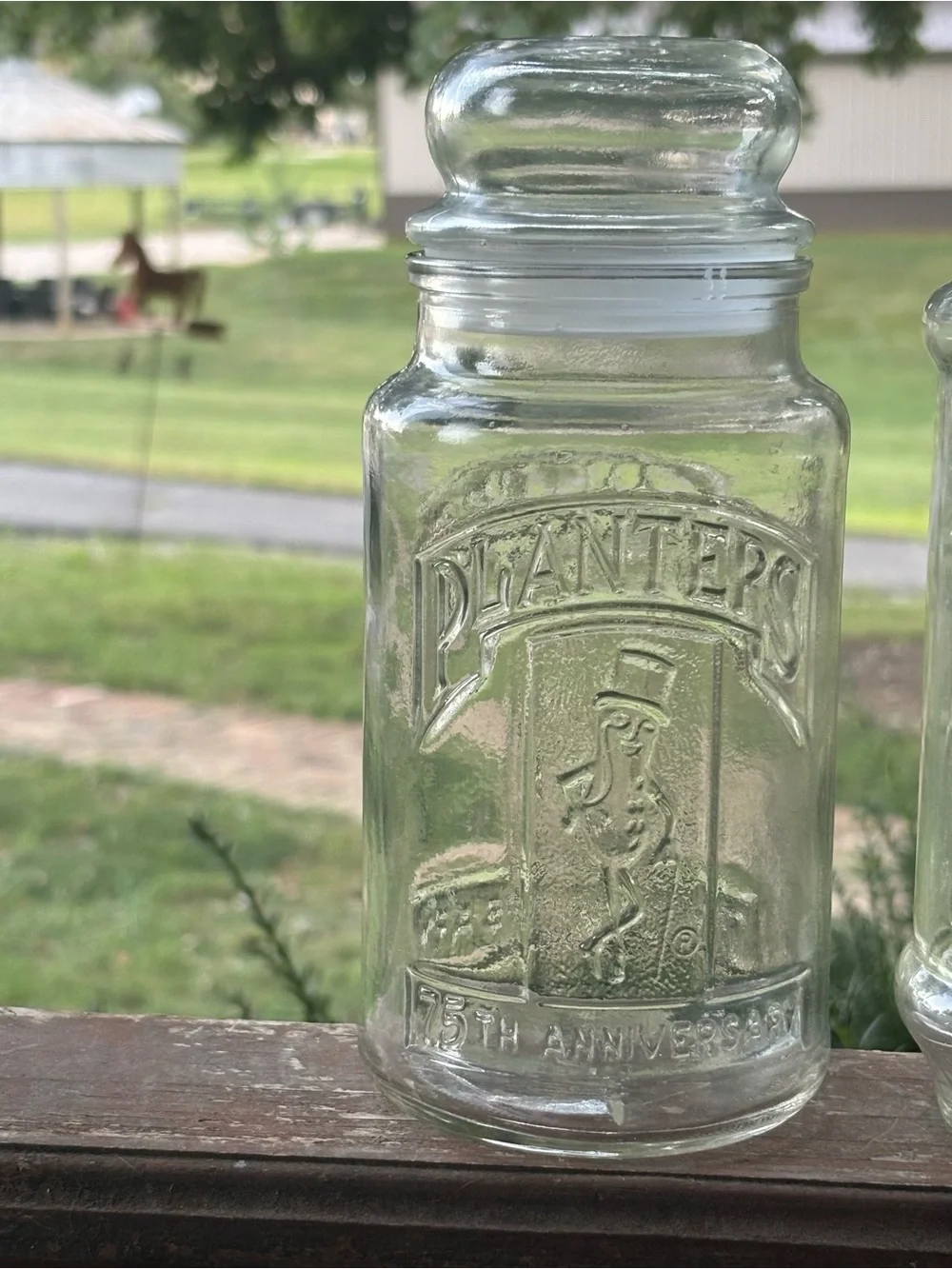Vintage Plantar Peanuts jars. Lot of 3. 1981, 1982, and 75 th Anniversary jar.
